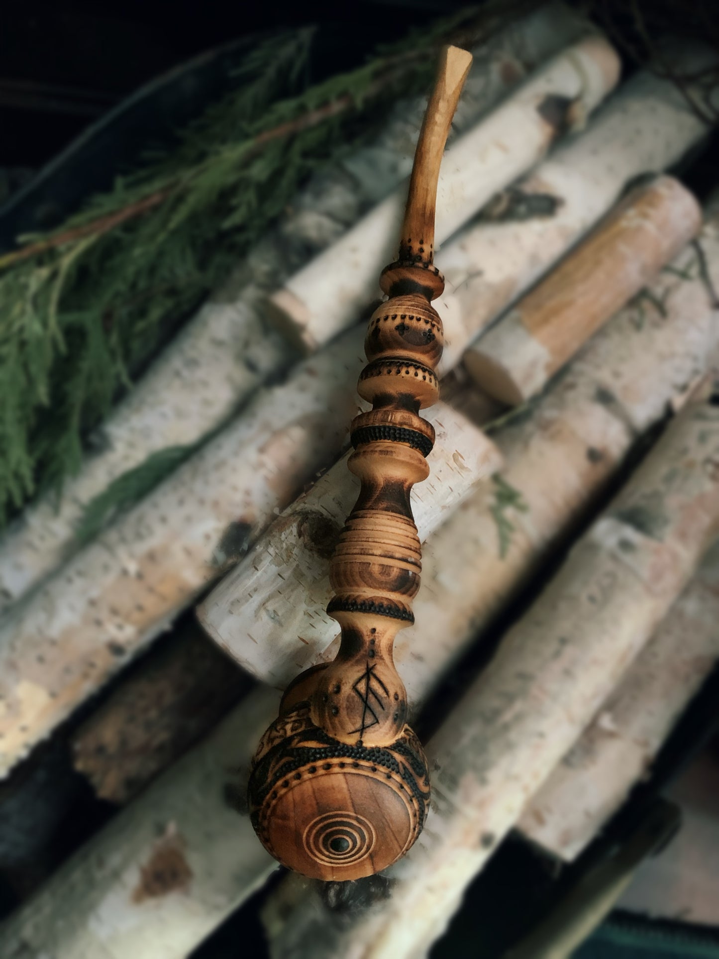 Wisdom Bindrune Ritual Pipe