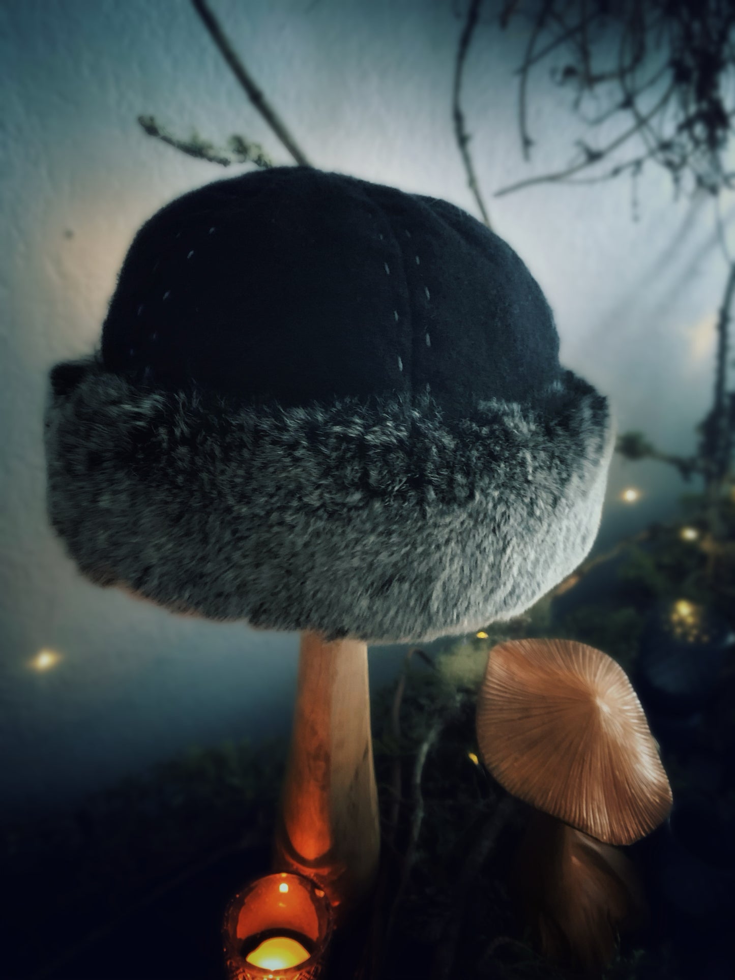 Black Medieval Birka Hat