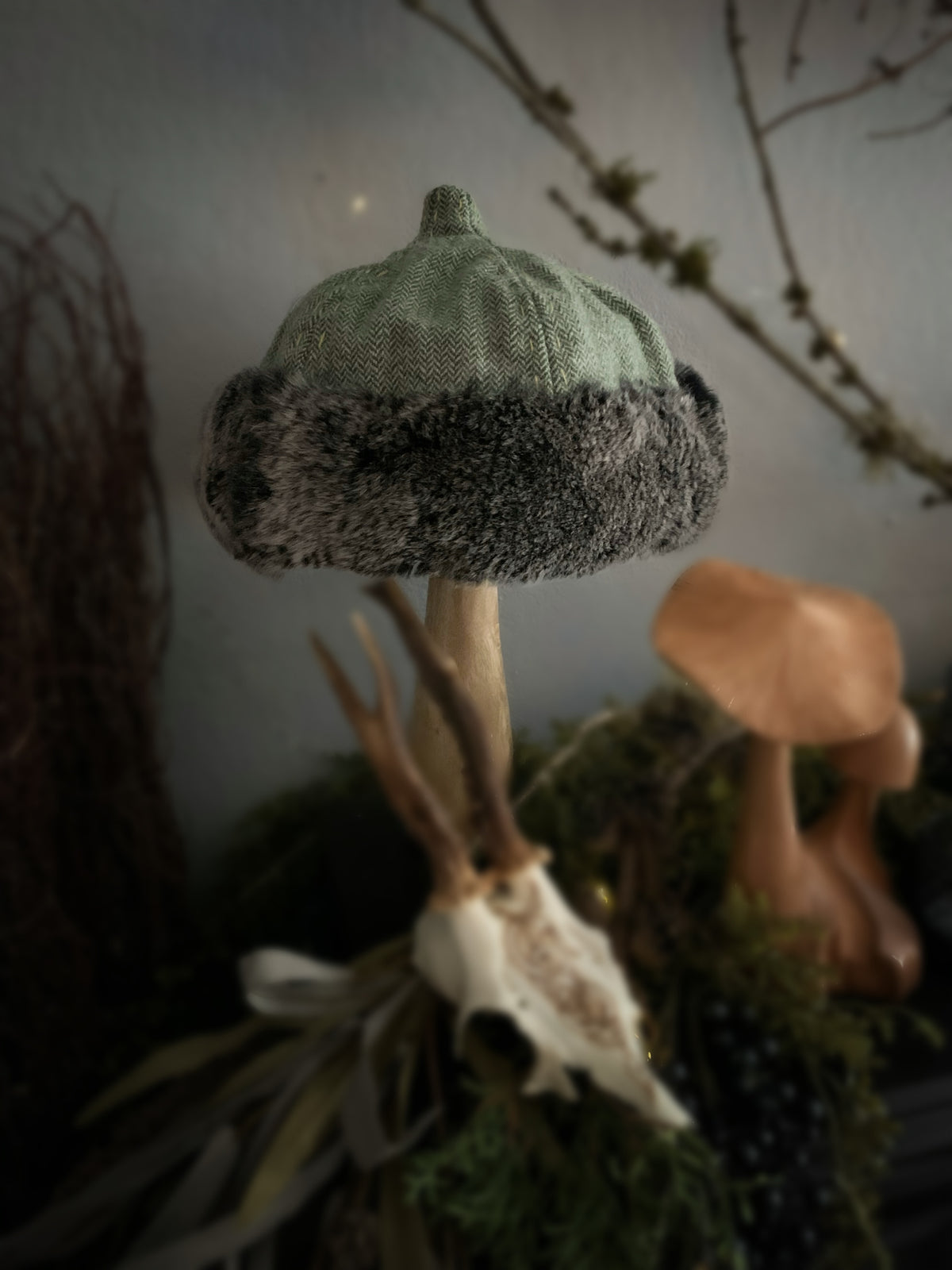 Green Birka Viking Hat