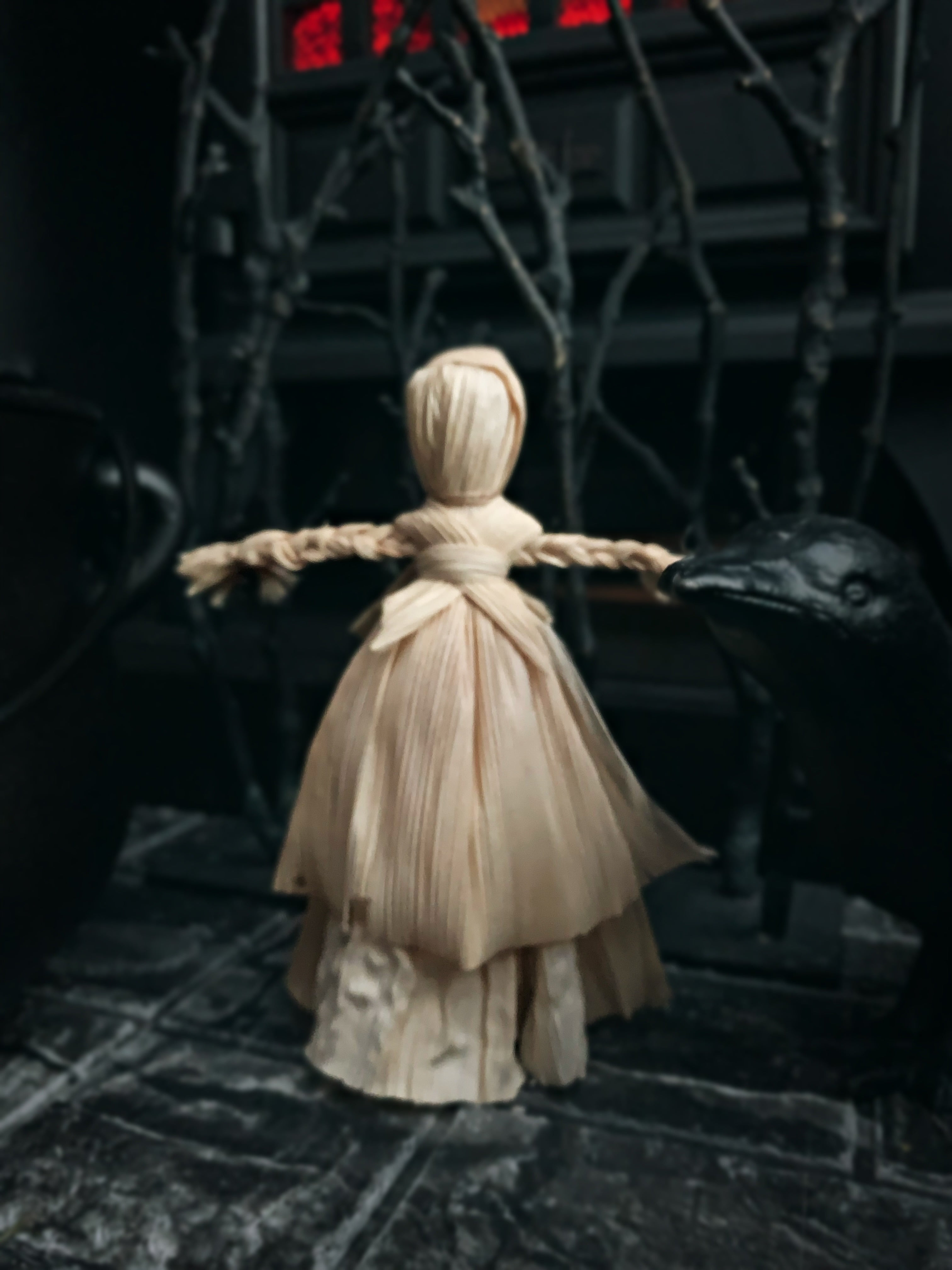 Corn Husk Poppet "Awel"