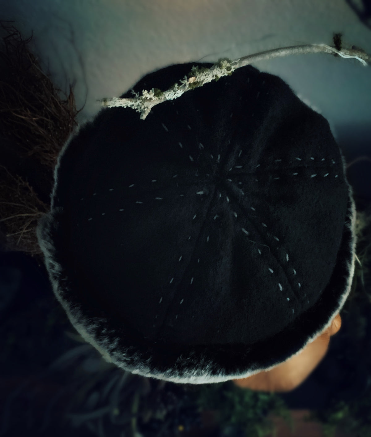 Black Viking Age Birka Hat