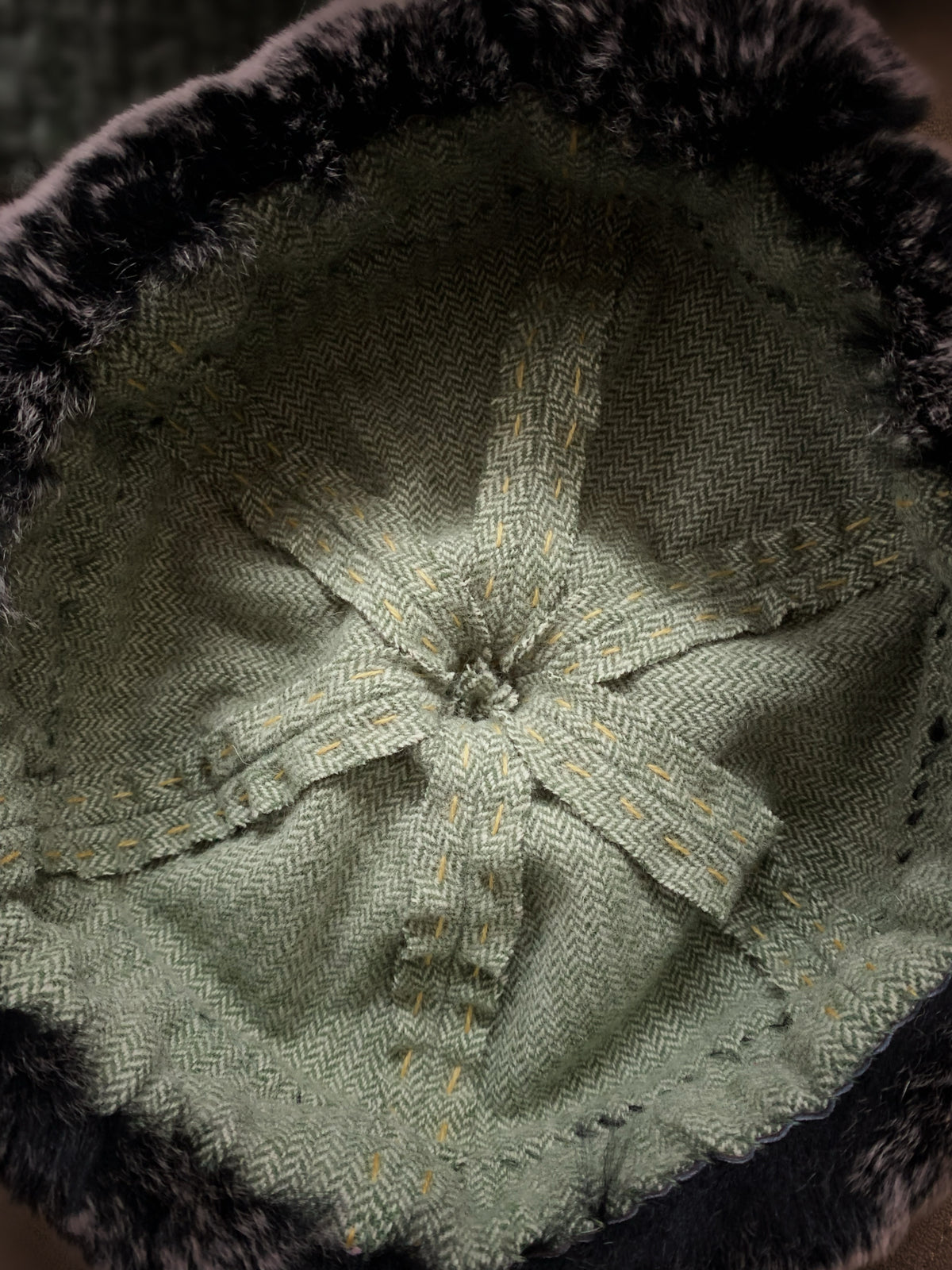 Green Birka Viking Hat
