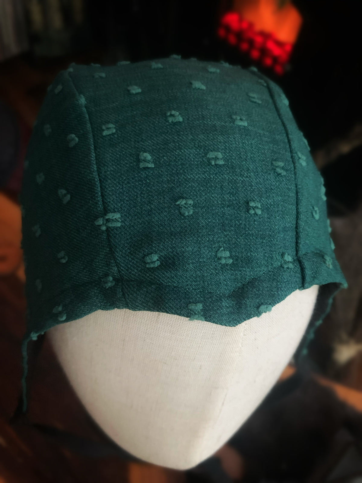 Swiss Dot Medieval Coif