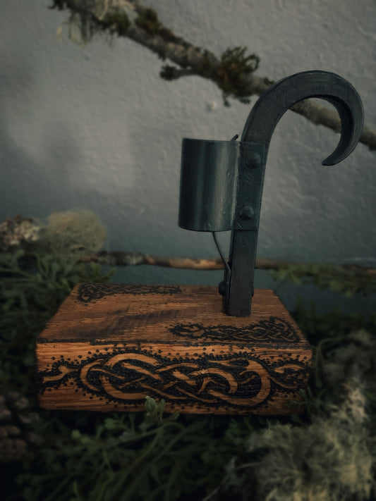 Viking Urnes Knot Candle Holder