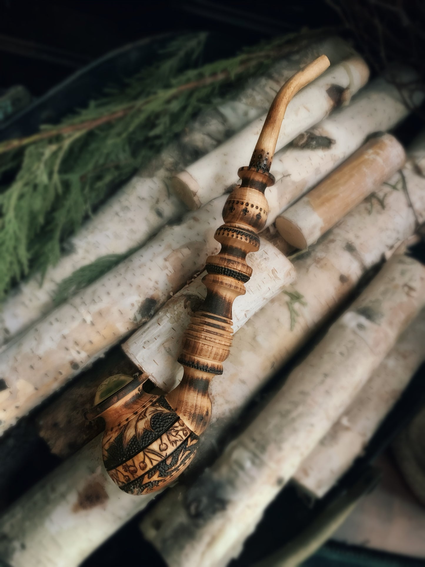 Wisdom Bindrune Ritual Pipe