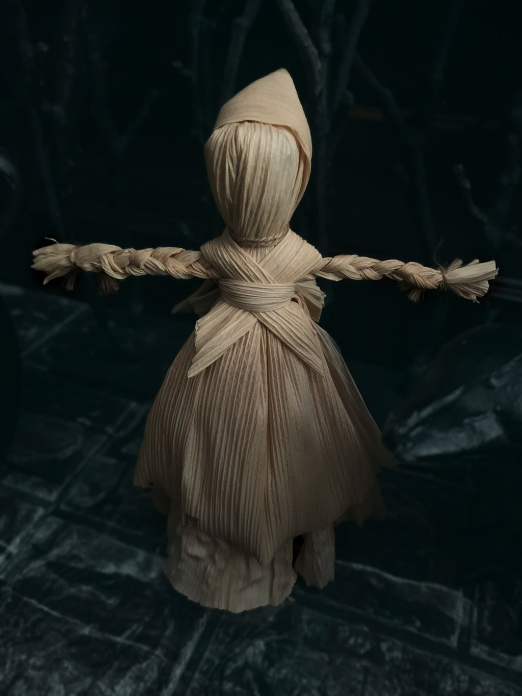 Corn Husk Poppet "Awel"