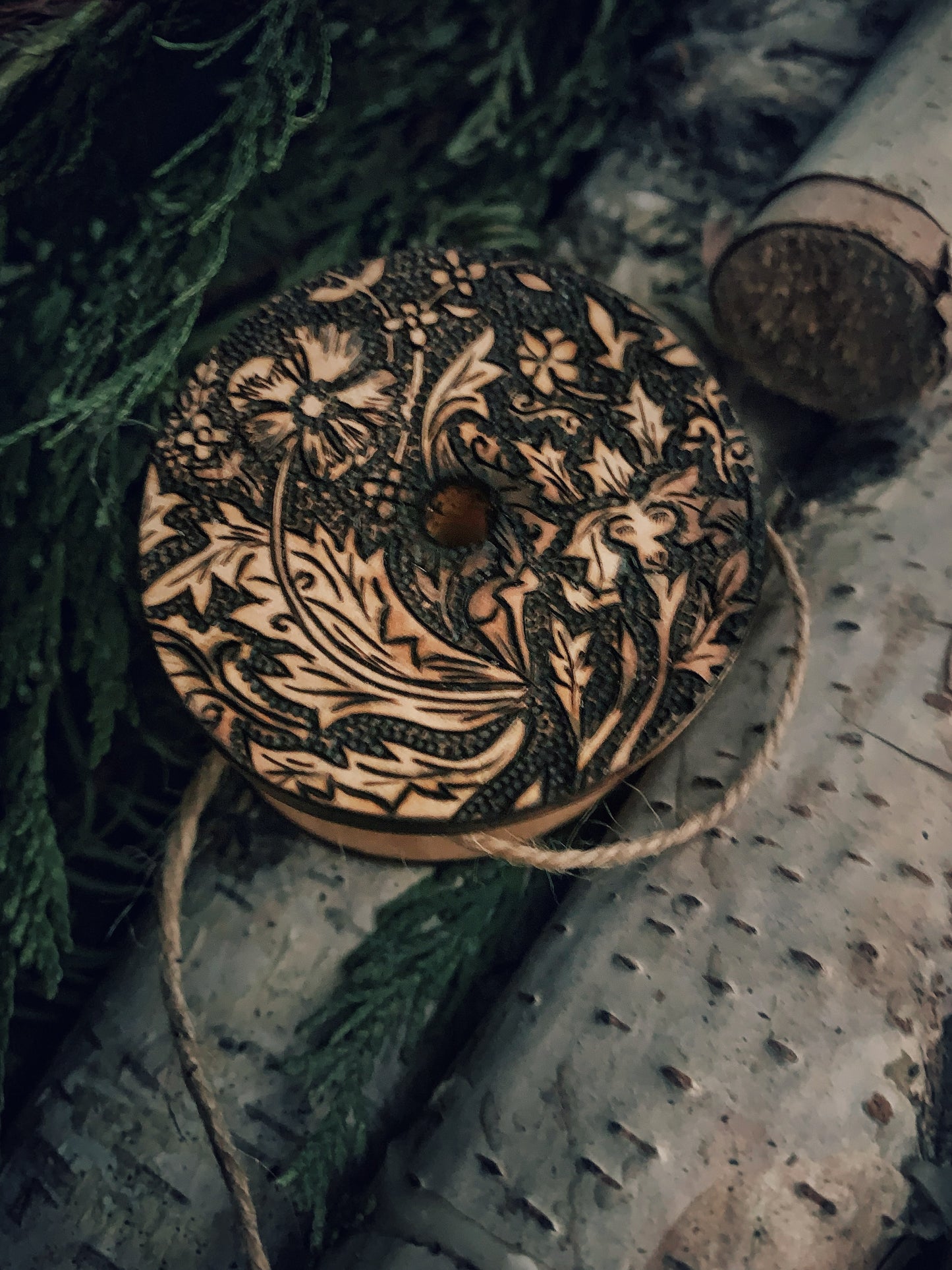 Spring Floral Wooden Spool