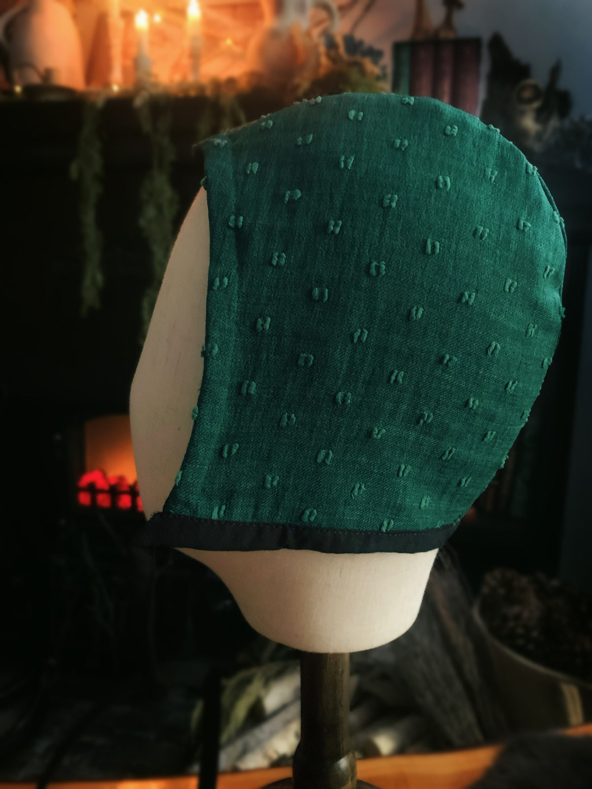 Swiss Dot Medieval Coif