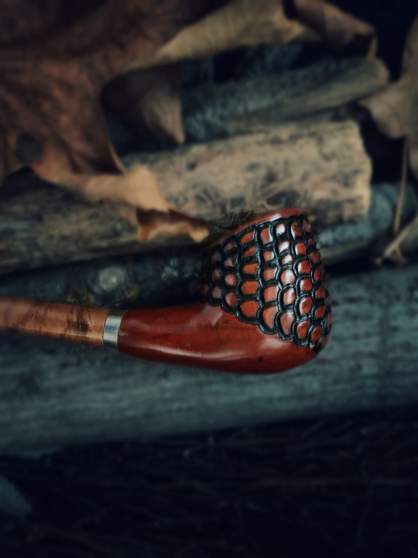 Dragon Scale Churchwarden Pipe