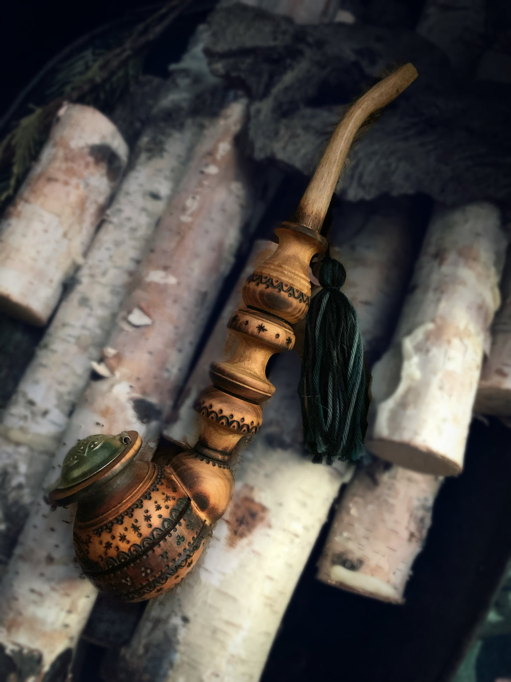 Moth Witch Ritual Pipe