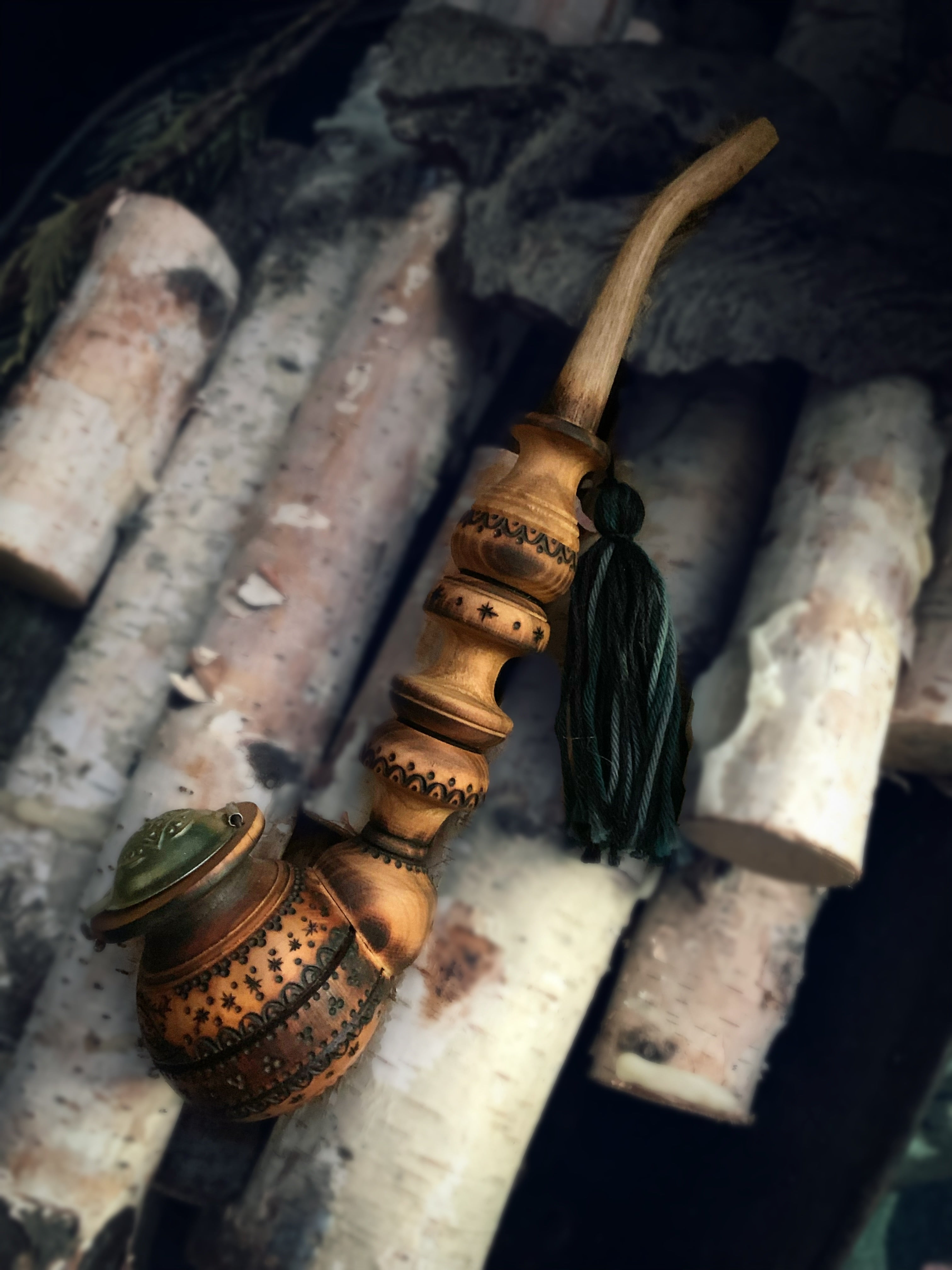 Moth Witch Ritual Pipe