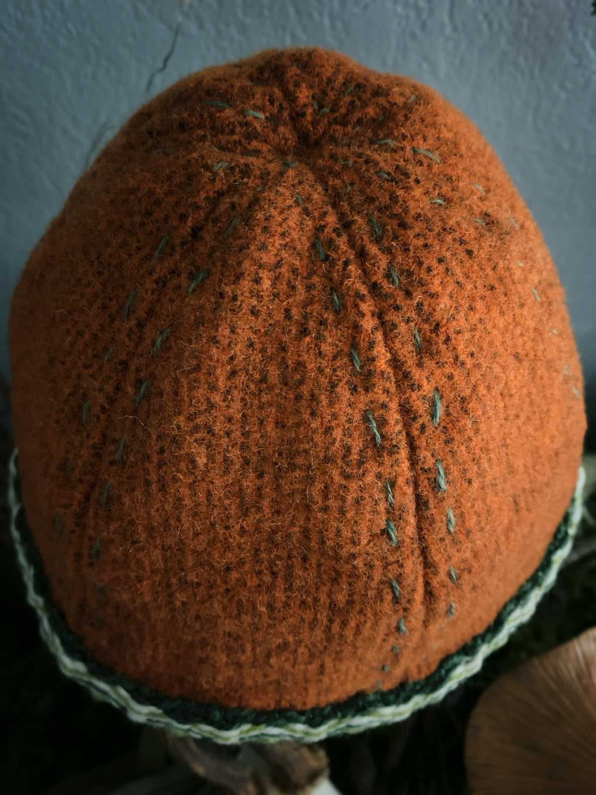 Wool Birka Viking Hat Rust Orange