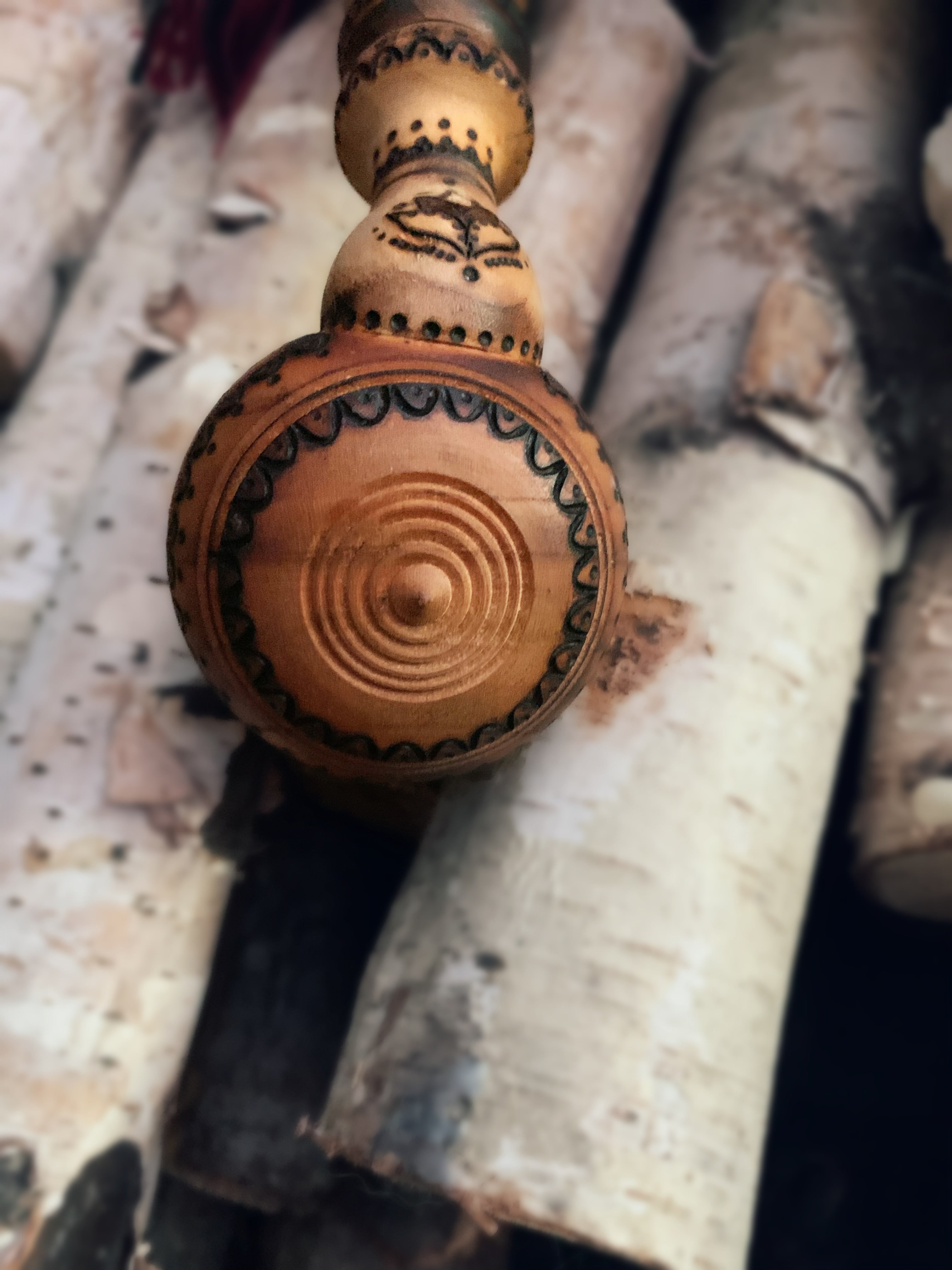 Traditional Nordic Folk Ritual Pipe