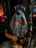 Renaissance Drawstring Pouch - WM Print & Velvet