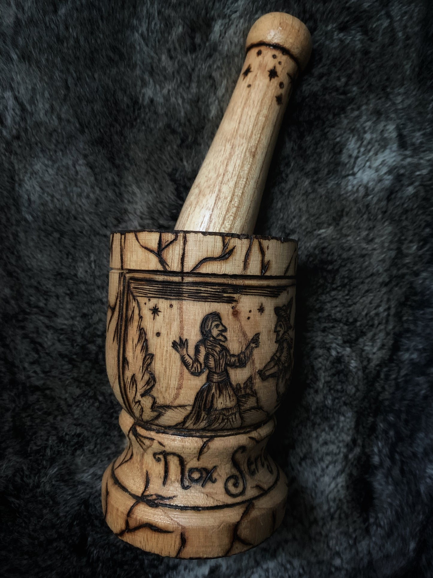 Nox Strigum Wood Mortar & Pestle