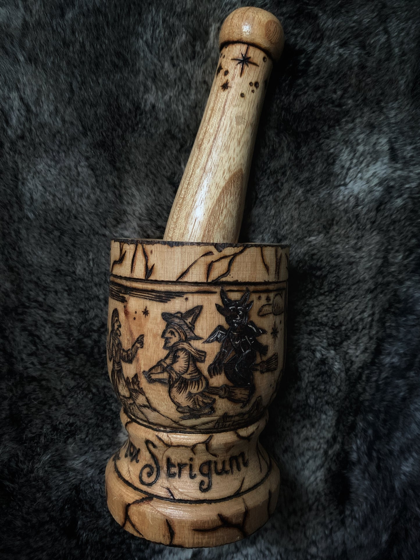 Nox Strigum Wood Mortar & Pestle
