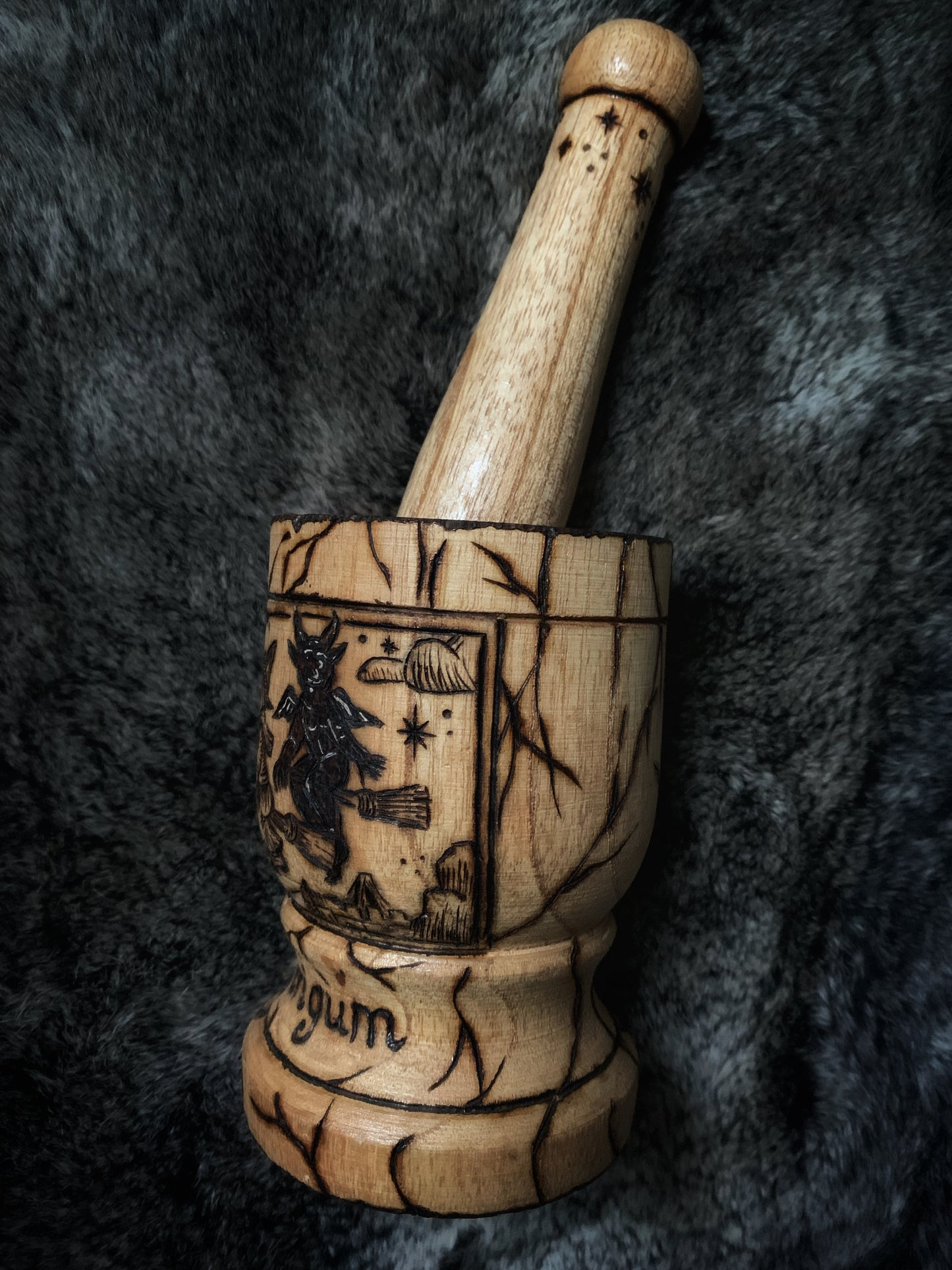Nox Strigum Wood Mortar & Pestle