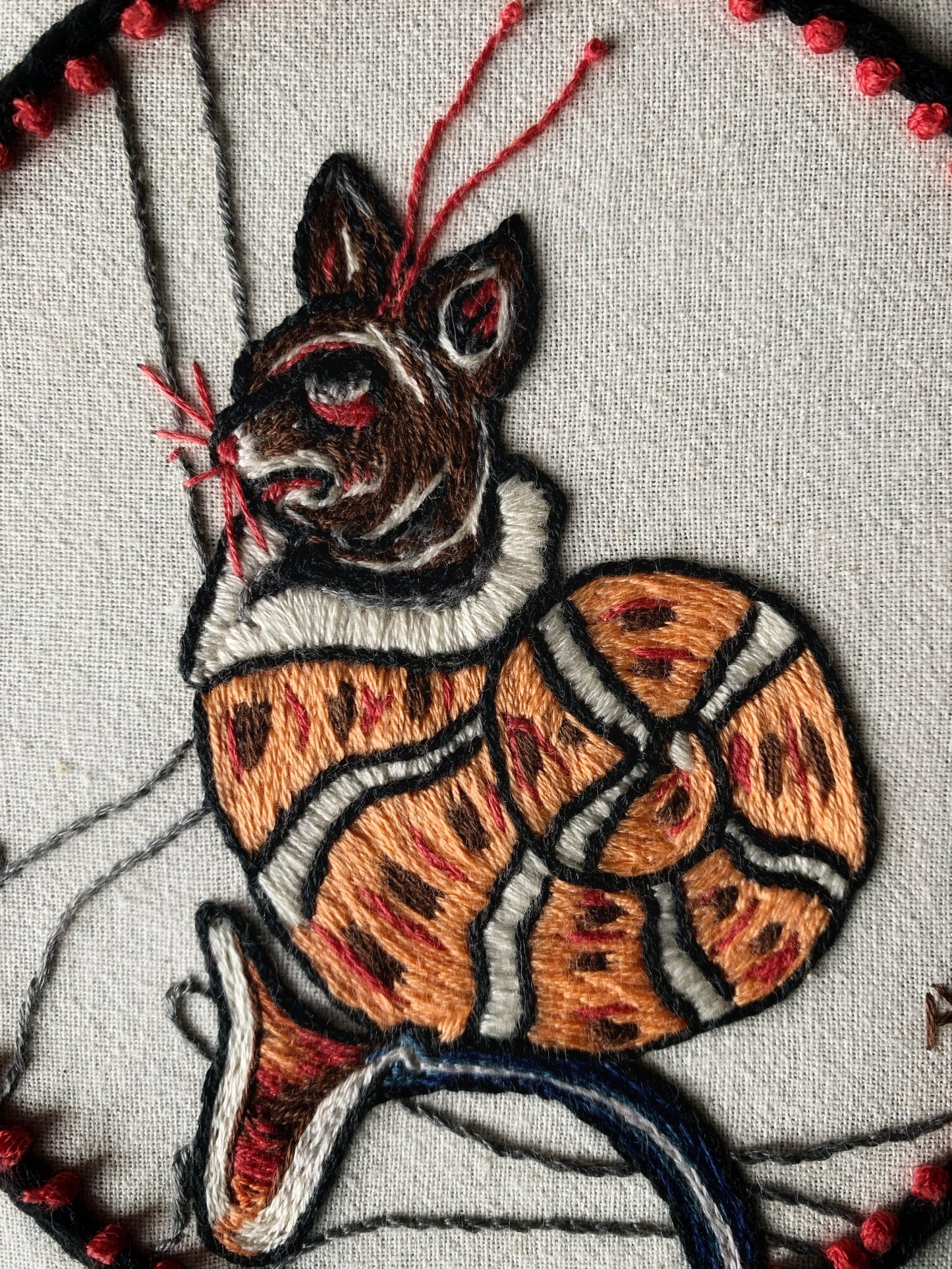 Snailcat Embroidery