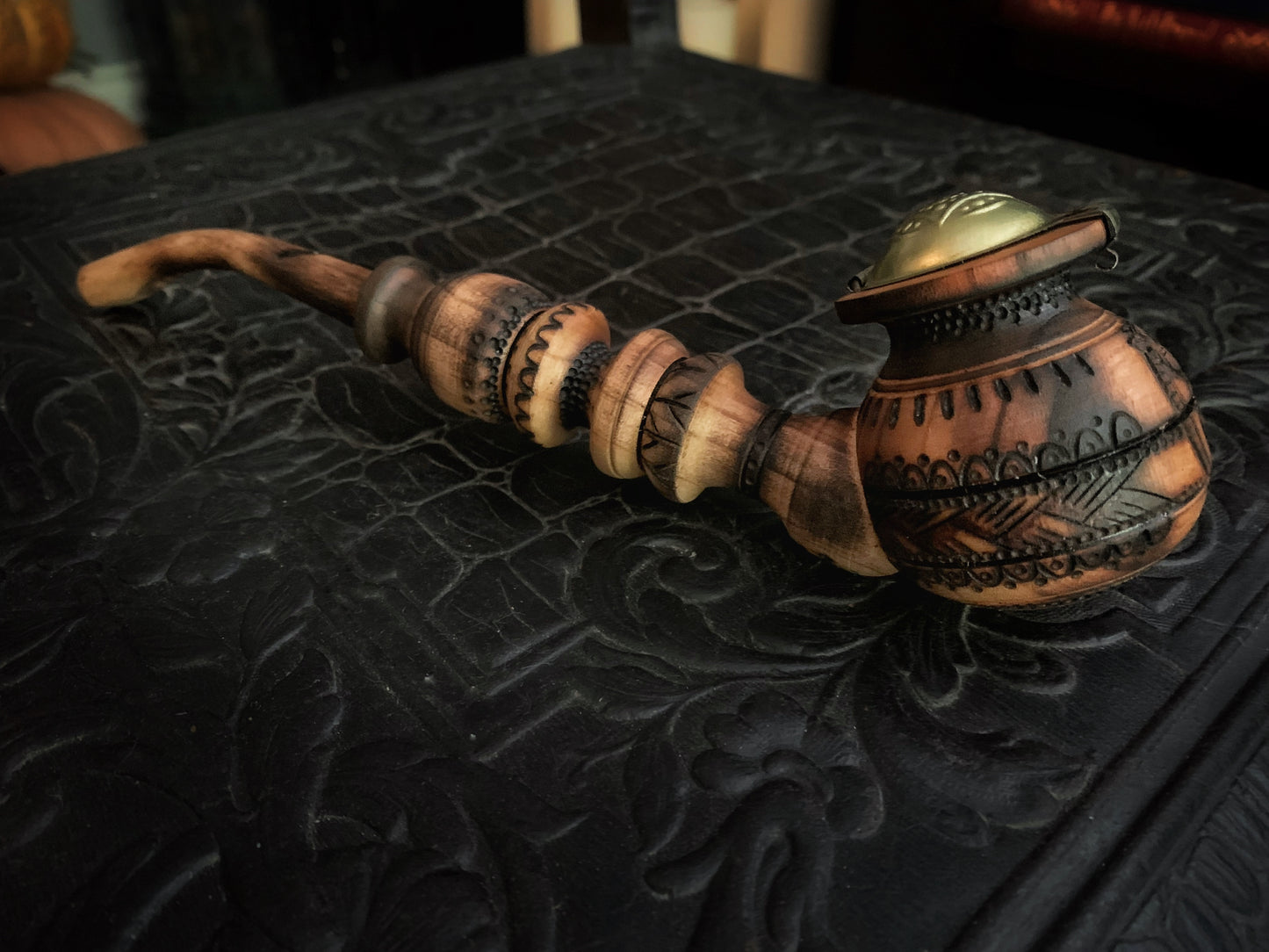 Viking Dragon Head Ritual Pipe