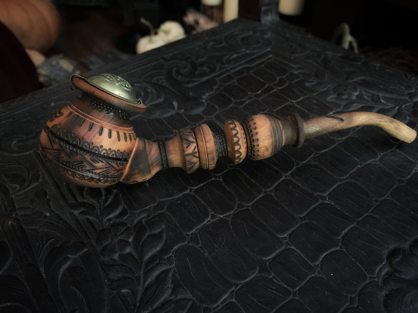 Viking Dragon Head Ritual Pipe