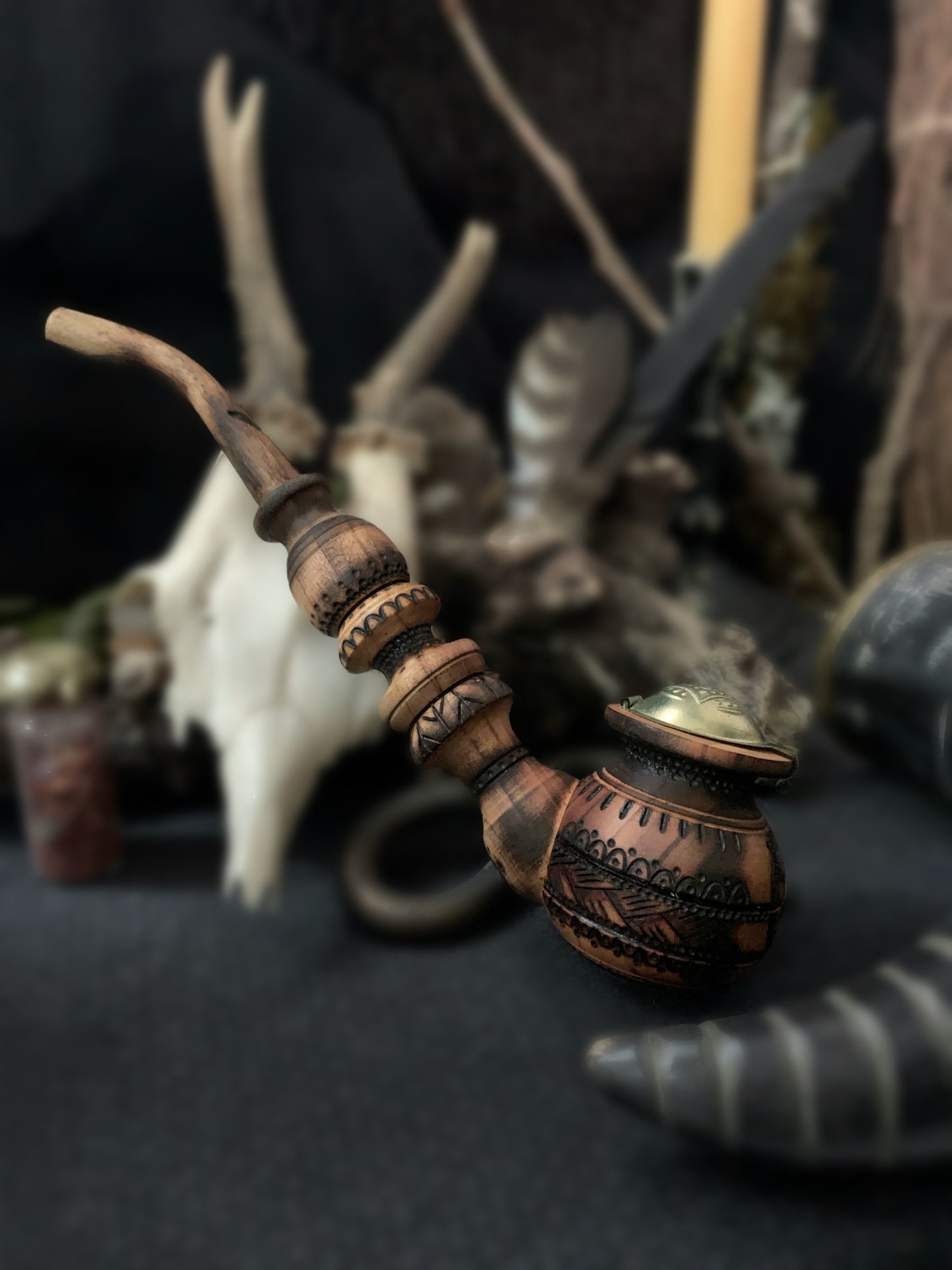 Viking Dragon Head Ritual Pipe