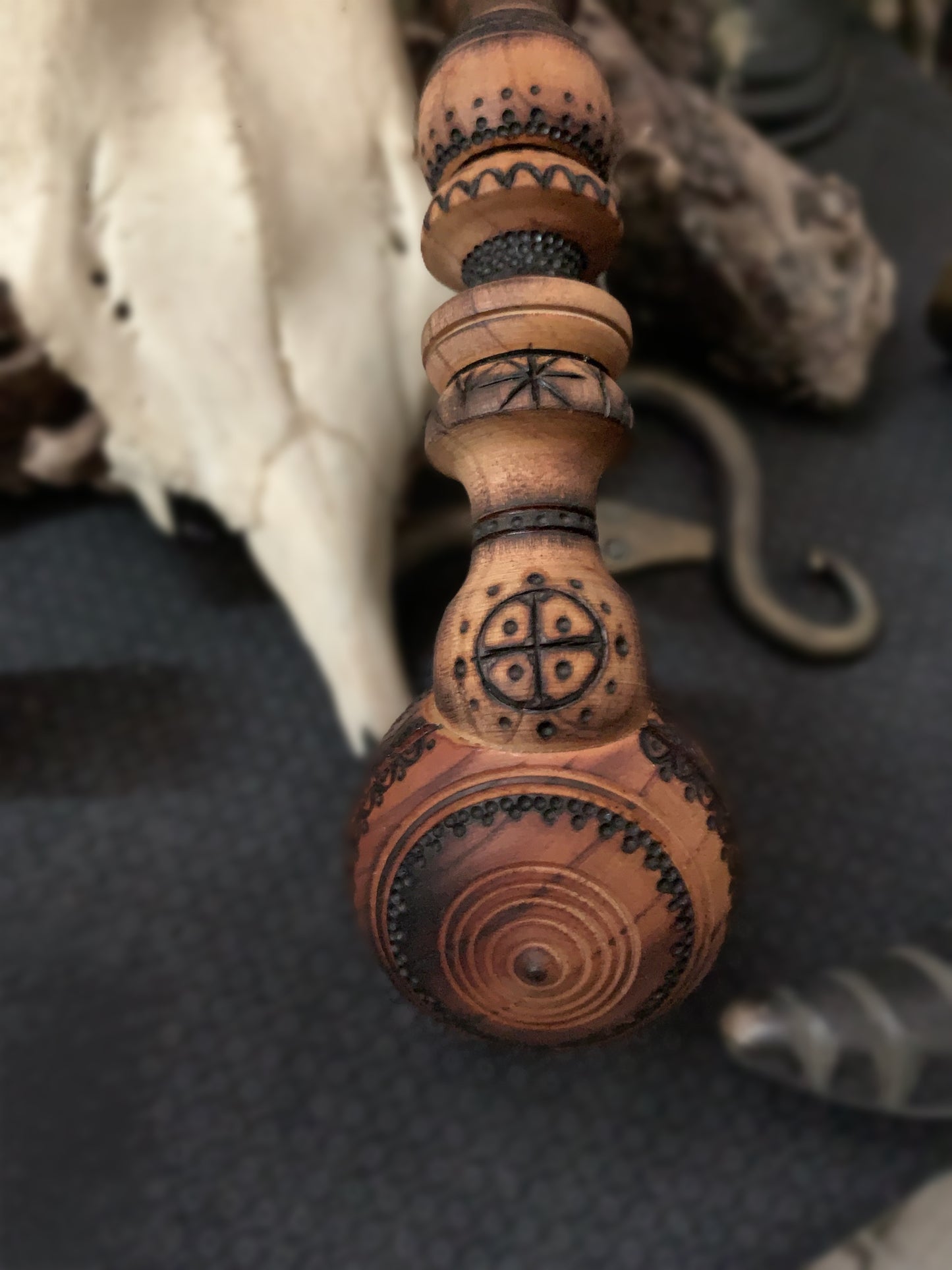 Viking Dragon Head Ritual Pipe