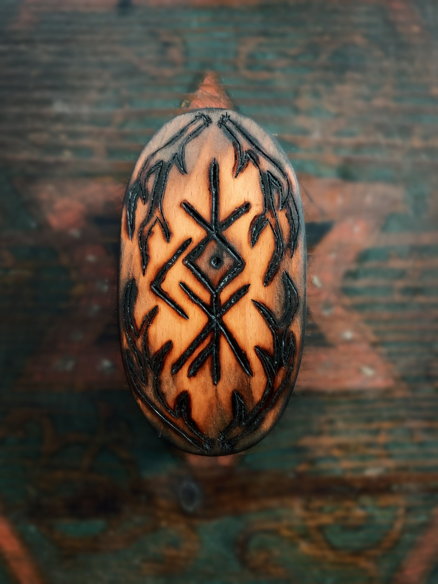 Beard Brush Hearth Bindrune