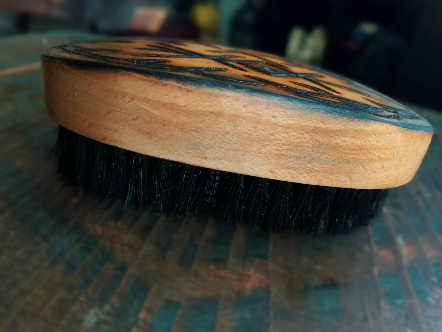 Beard Brush Hearth Bindrune