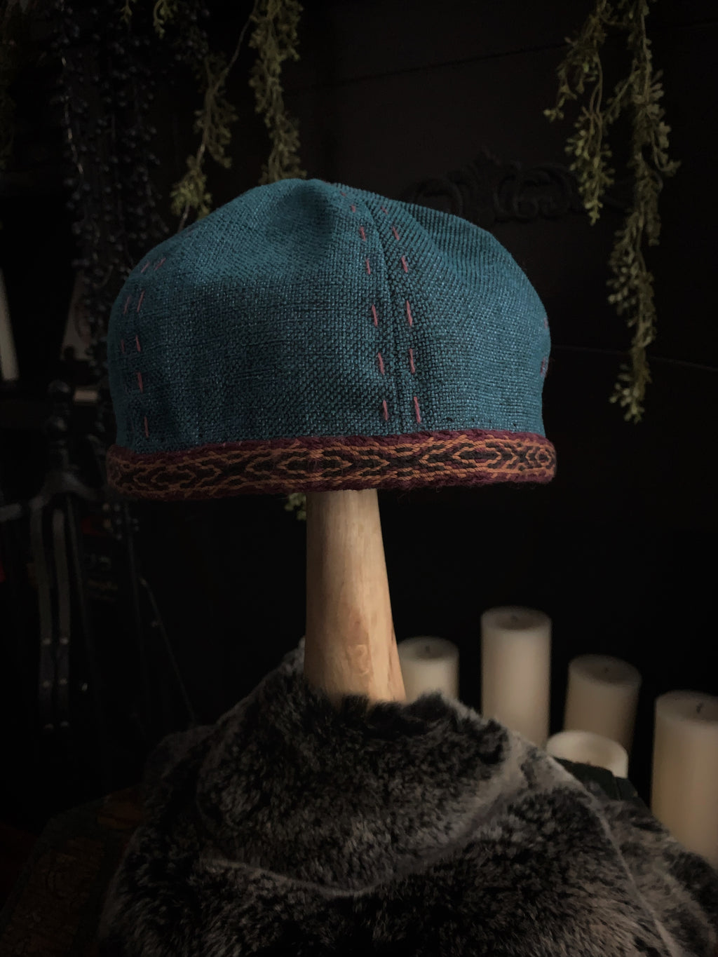 Viking Age Birka Hat Teal