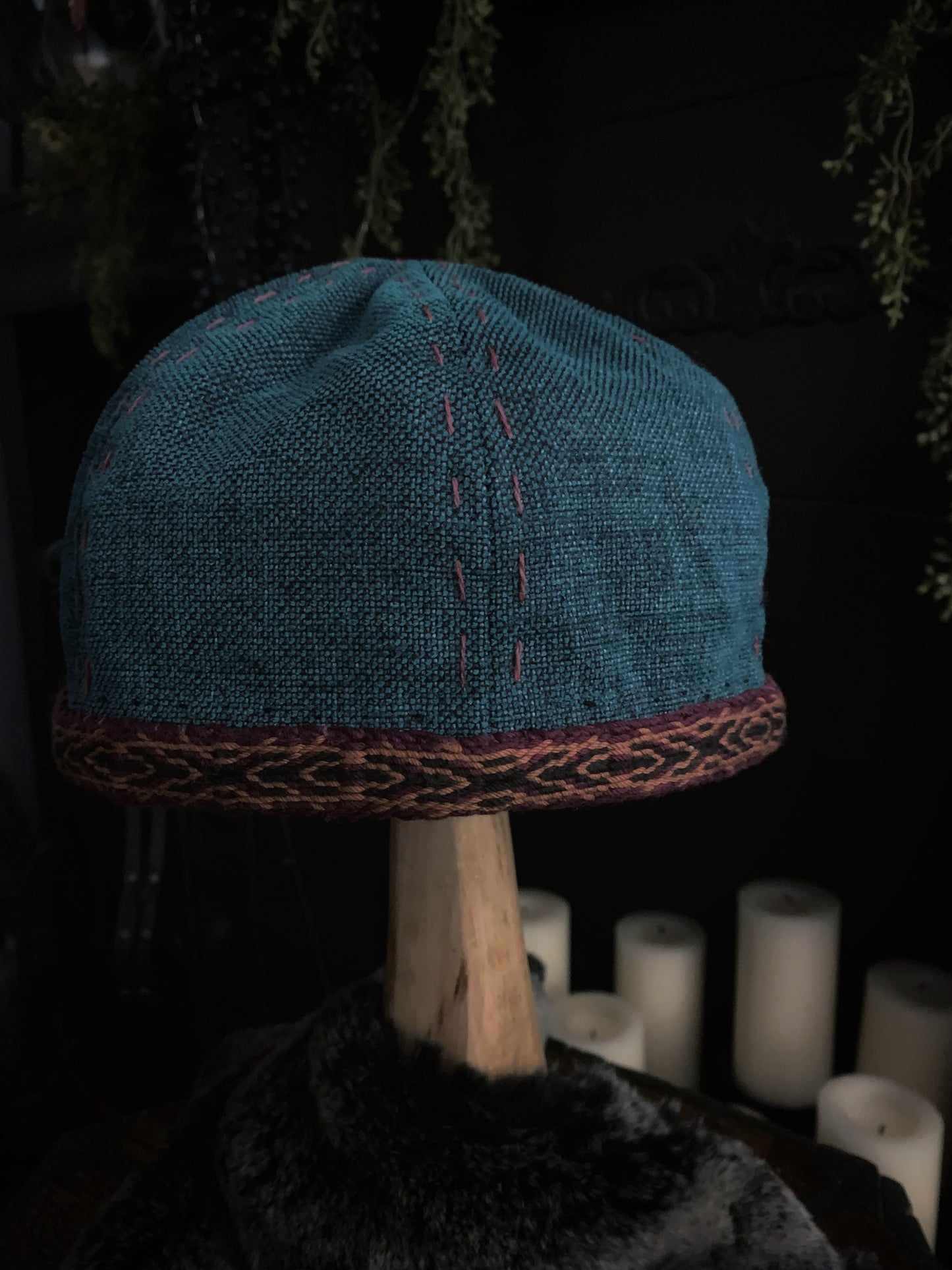 Viking Age Birka Hat Teal
