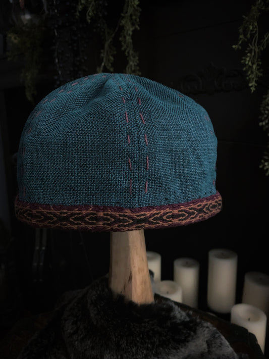 Viking Age Birka Hat Teal