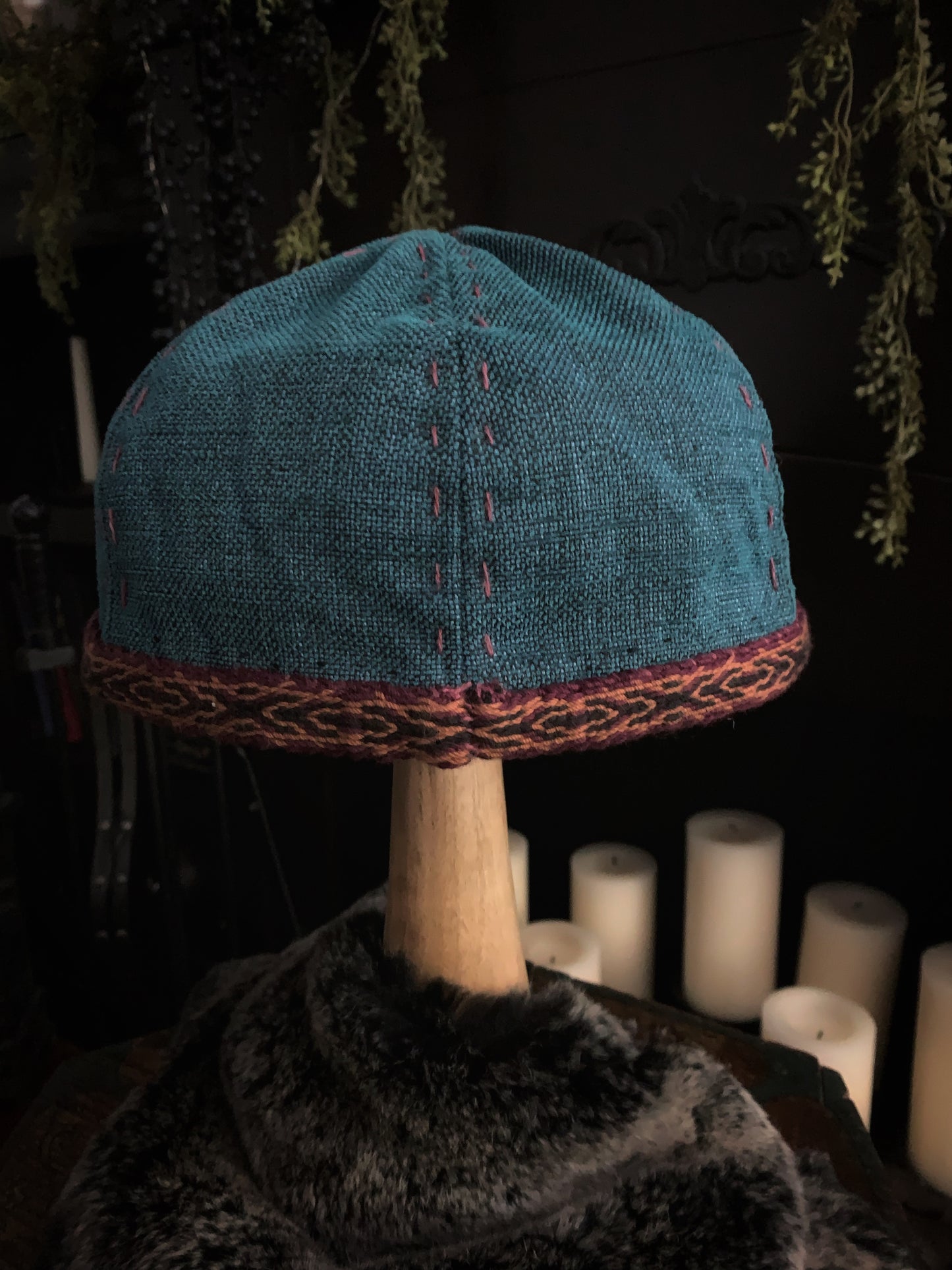Viking Age Birka Hat Teal