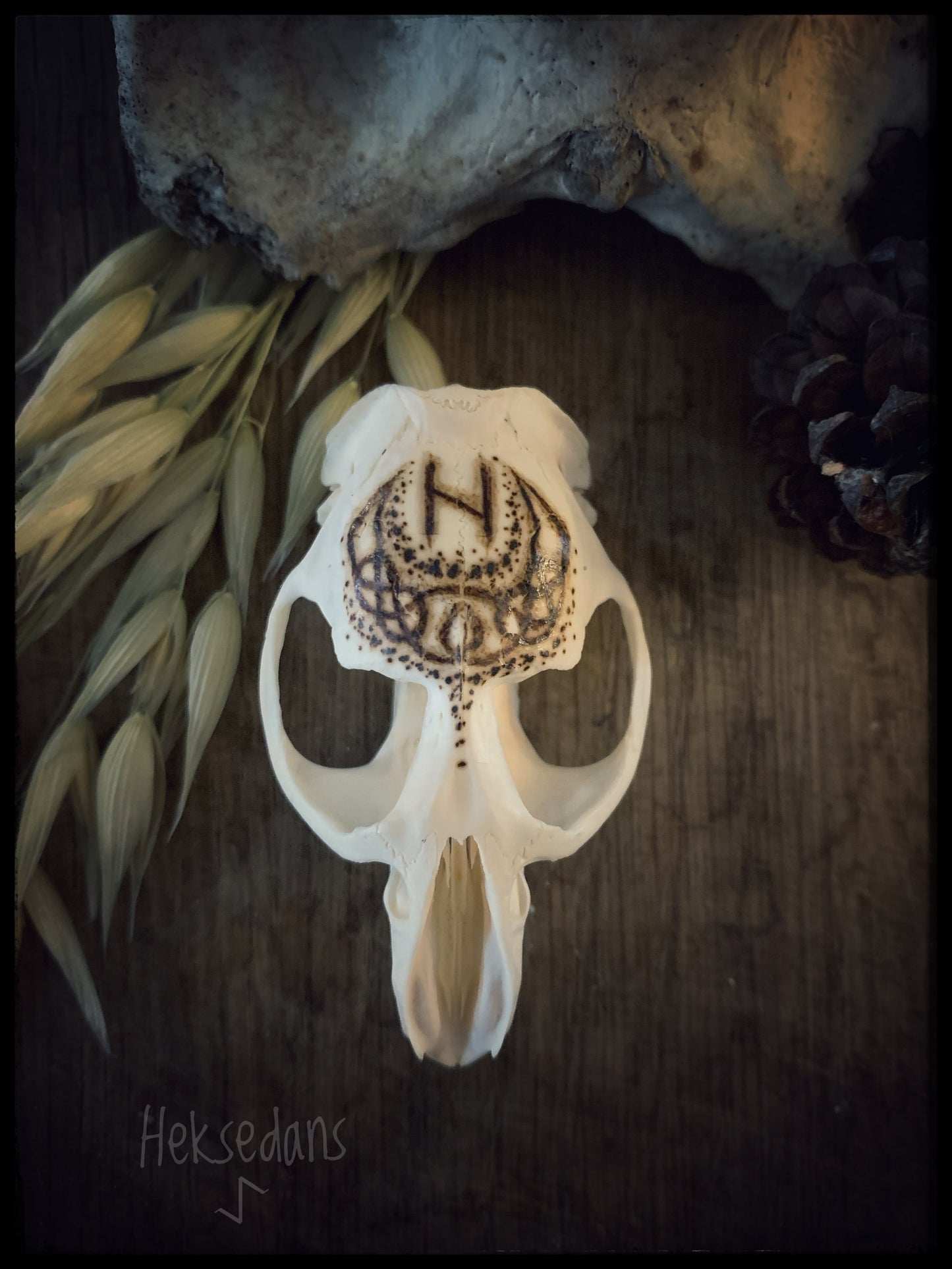 Hagalaz Rune Skull