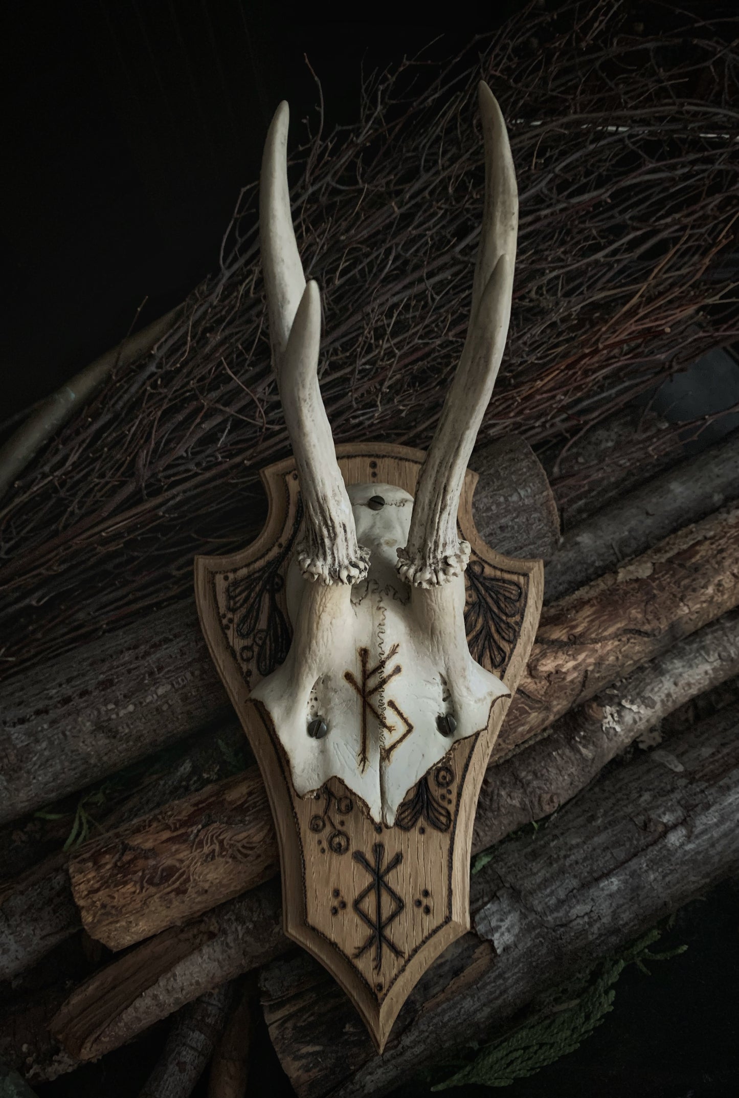 Prosperity & Protection Mounted Deer Antlers