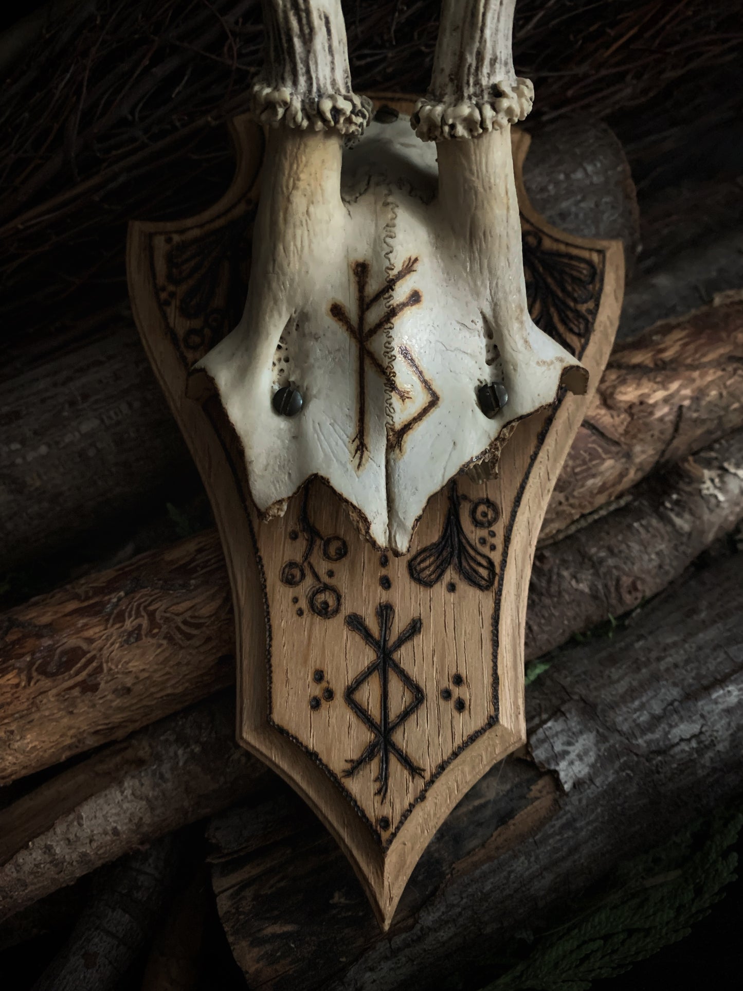 Prosperity & Protection Mounted Deer Antlers