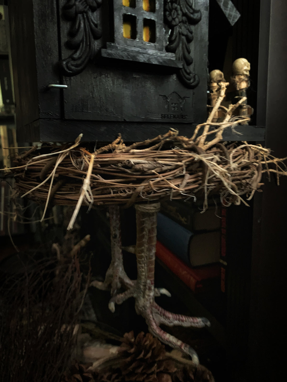Baba Yaga Hut Birdhouse