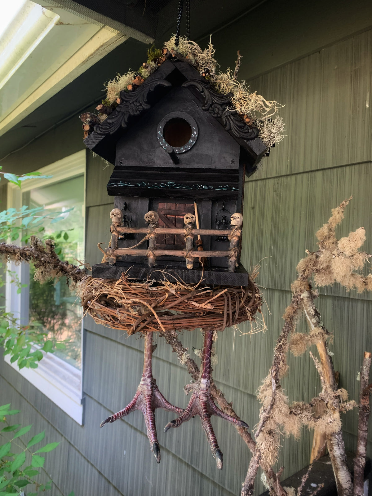 Baba Yaga Hut Birdhouse