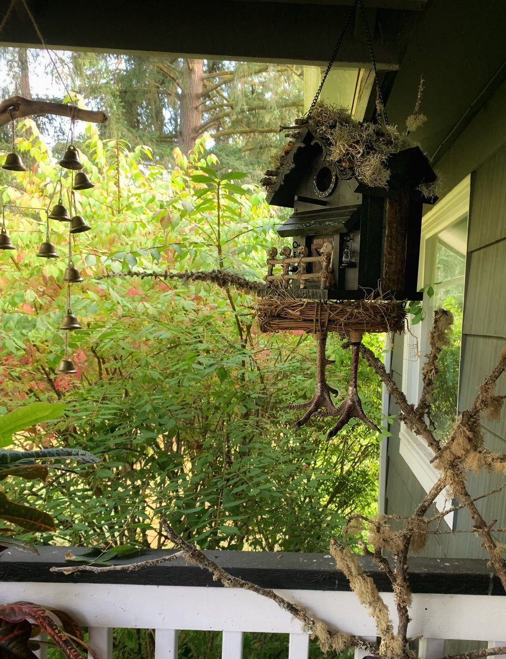 Baba Yaga Hut Birdhouse