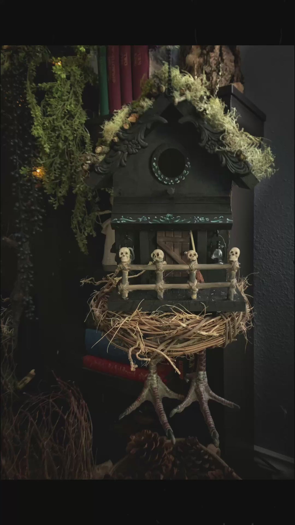 Baba Yaga Hut Birdhouse